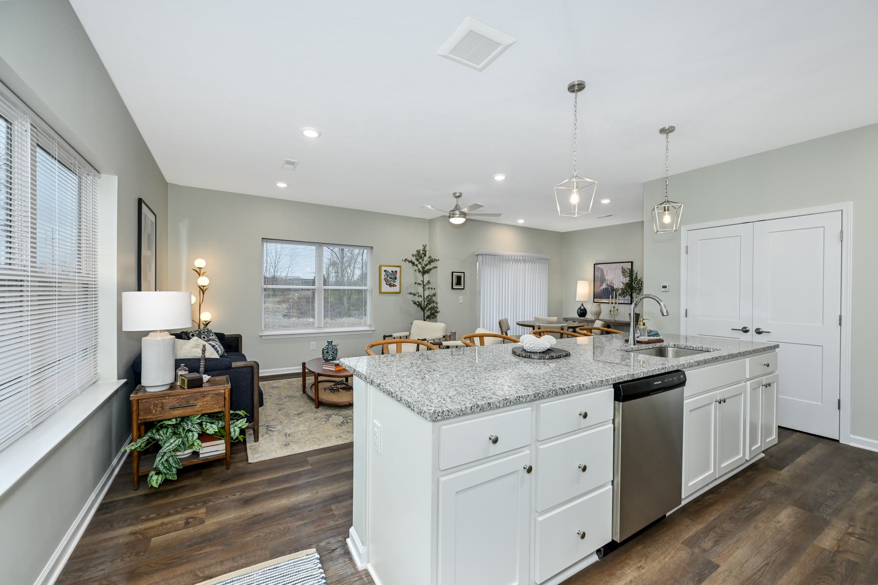 3BR Townhome kitchen and living area photo