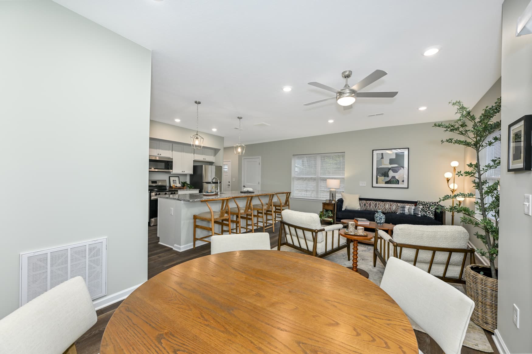 3BR Townhome dining and living area photo