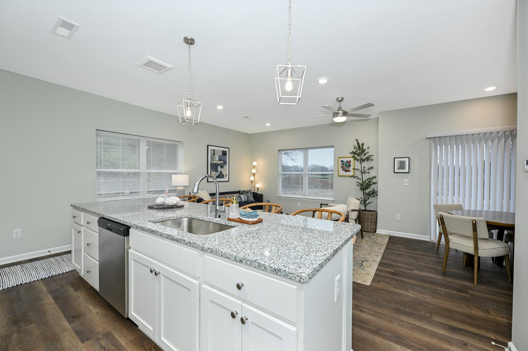 3BR Townhome kitchen and living area photo