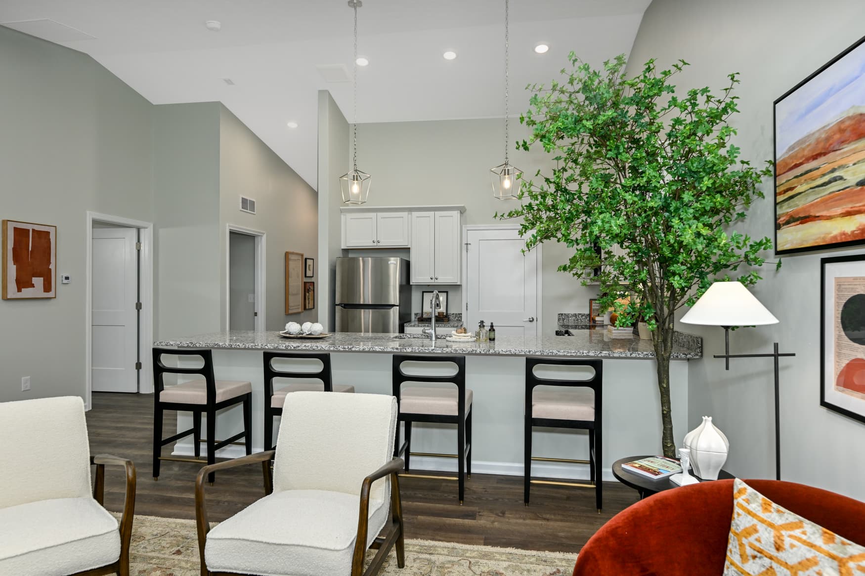 2BR Ranch kitchen island photo