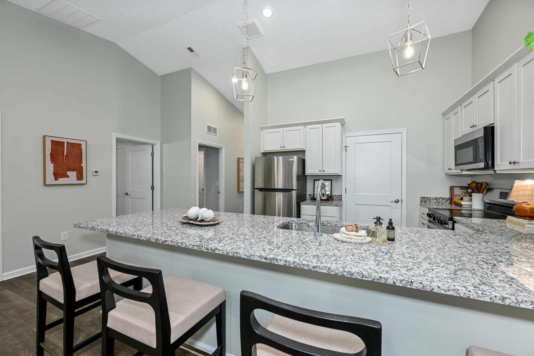 2BR Ranch kitchen island photo