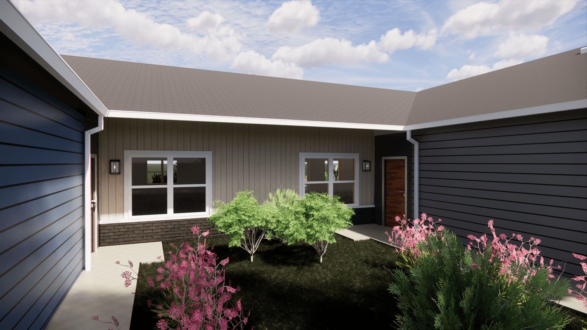 2BR Ranch Rendering - RANCH VIEW 4