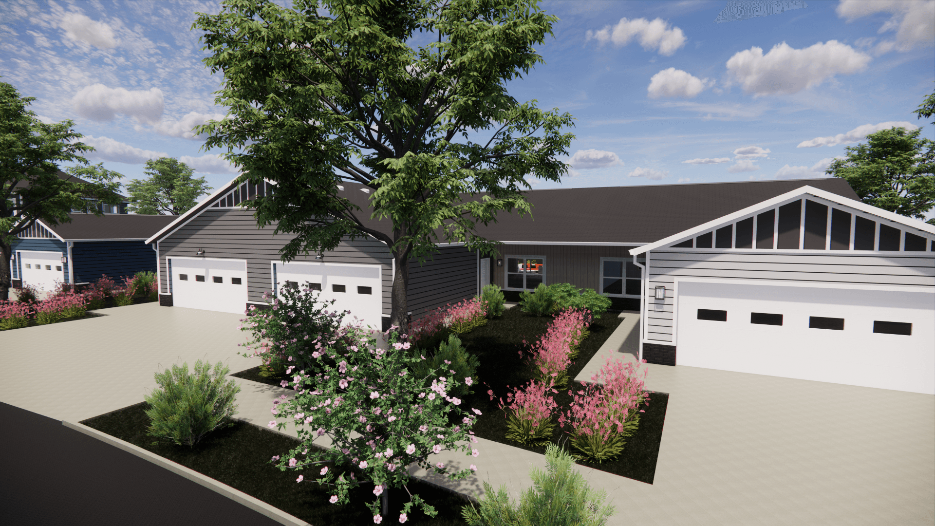 2BR Ranch Rendering - RANCH VIEW 1